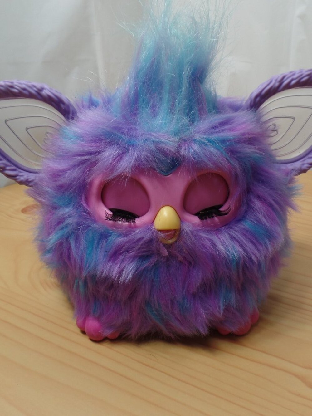 Furby Purple Plush Tie Dye Interactive Toy 2023 Glowing Ears, Working - Picture 1 of 5